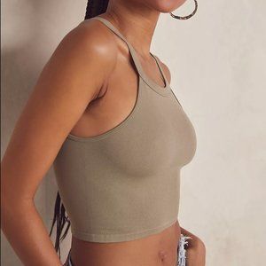 NWT! Free People Intimately Bella Seamless Rib Tank in Willow